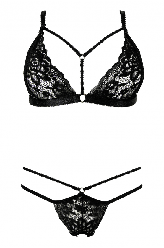 Sexy Strappy Triangle Bra & String Panty Set Anais Alcyone-2