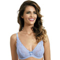 Sheer Lace Triangle Plunge Bra Kinga Nubi-0