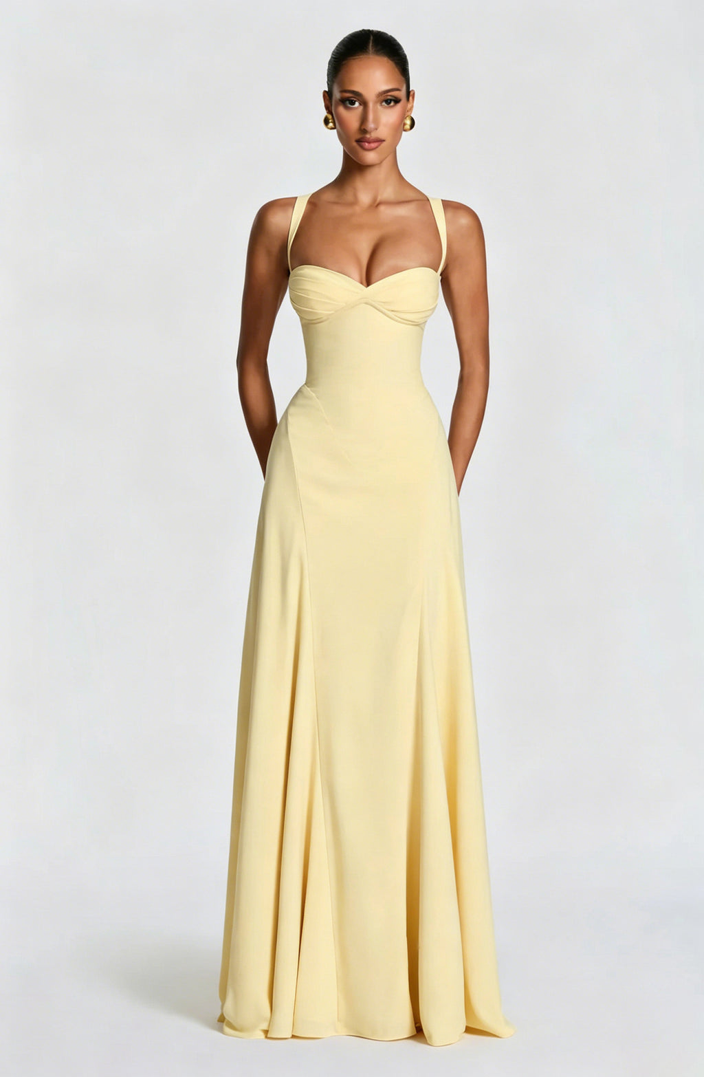 Strapless Slim-Fit Maxi Dress