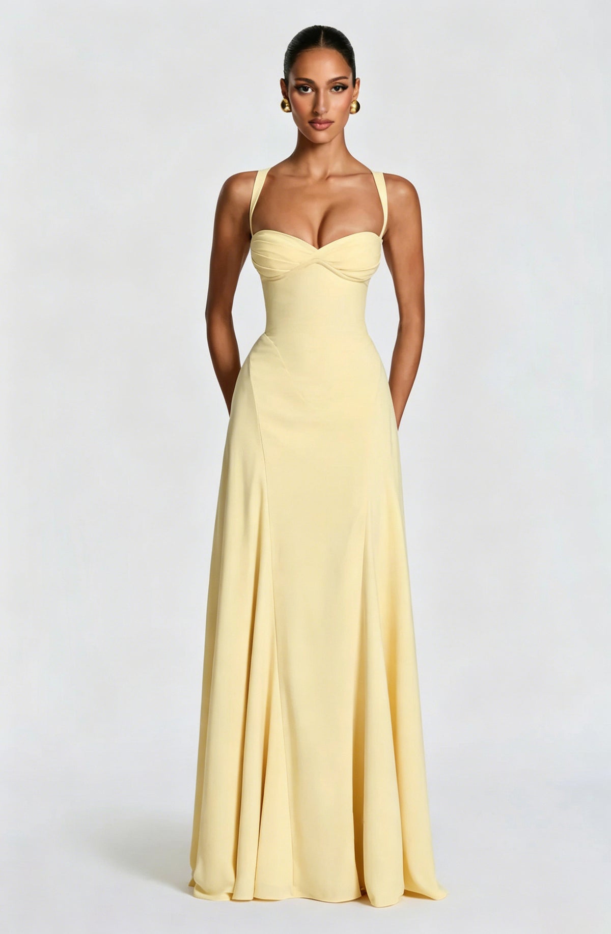Strapless Slim-Fit Maxi Dress