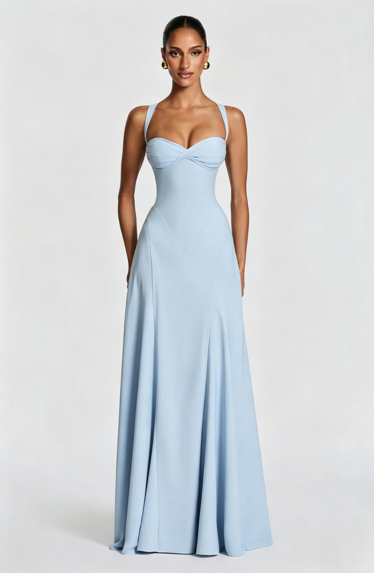 Strapless Slim-Fit Maxi Dress
