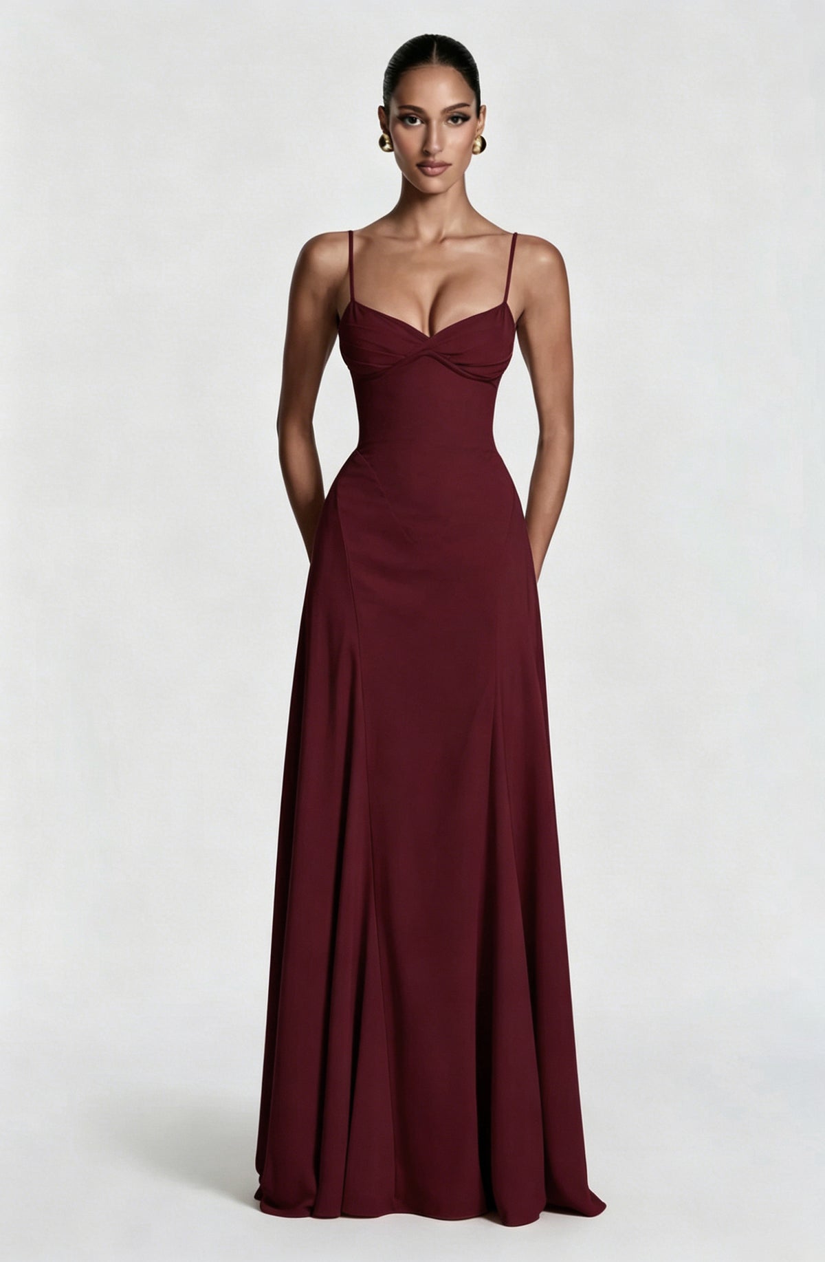Strapless Slim-Fit Maxi Dress