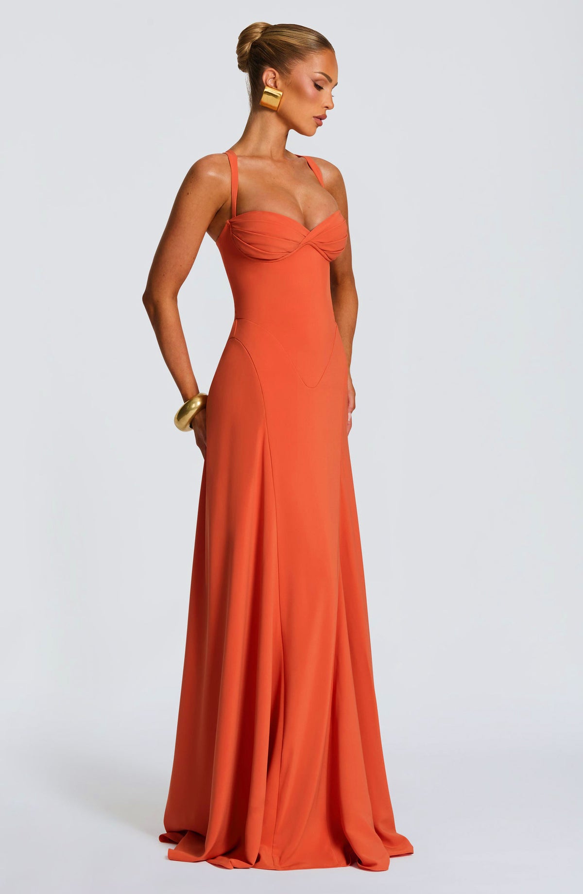 Strapless Slim-Fit Maxi Dress