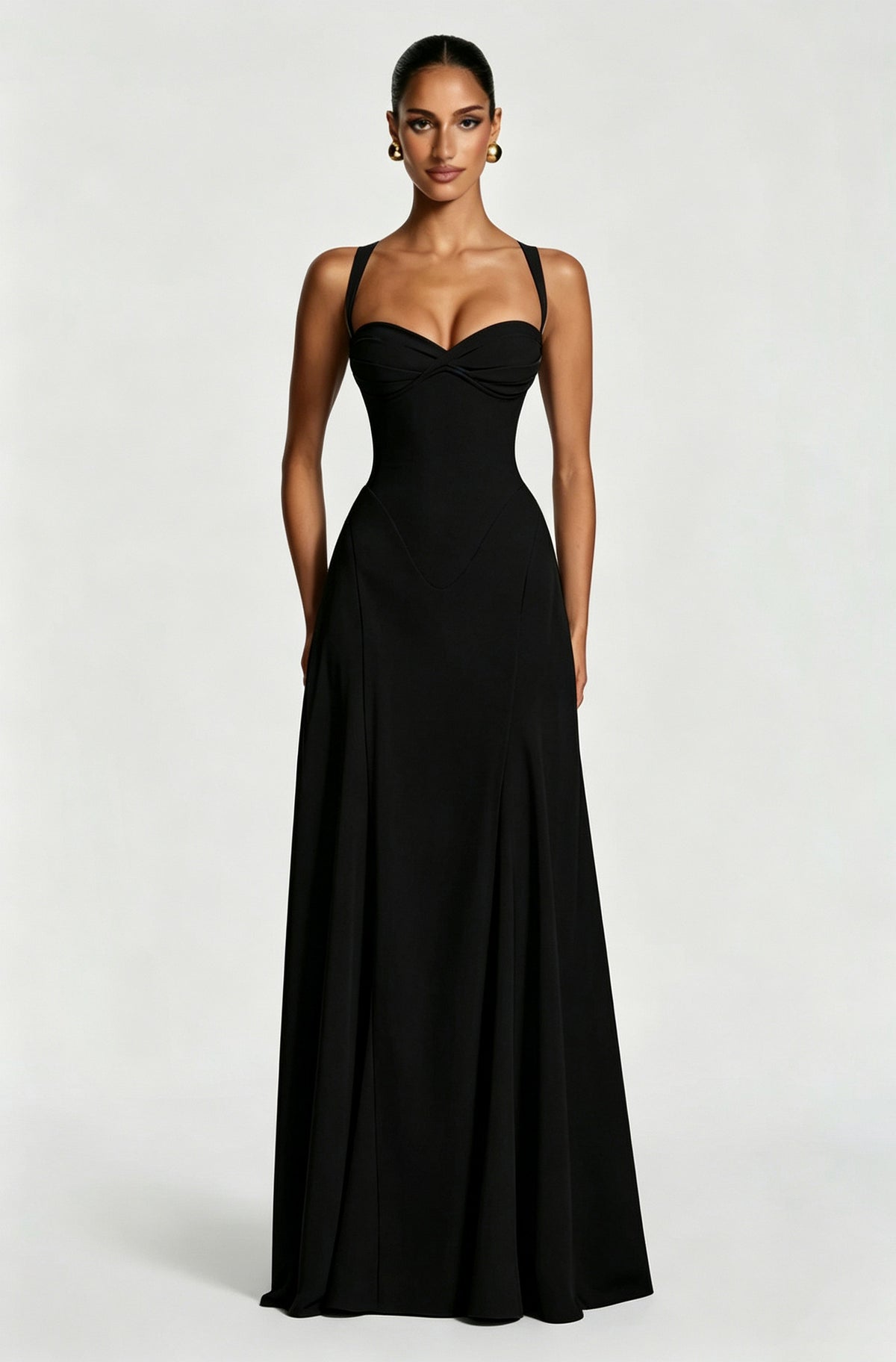 Strapless Slim-Fit Maxi Dress