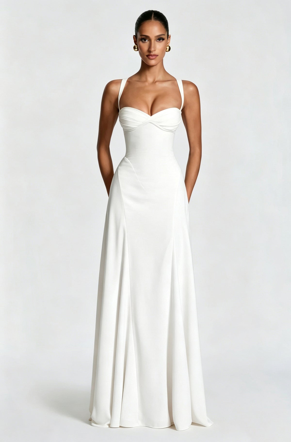 Strapless Slim-Fit Maxi Dress