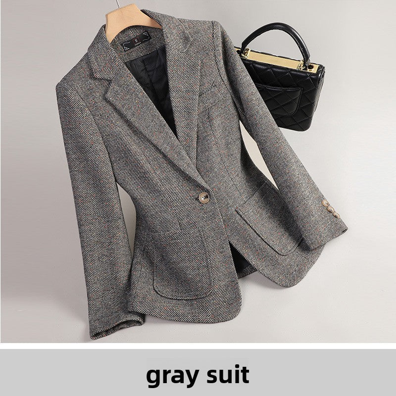 Long Sleeve Small Suit Collar Jacket