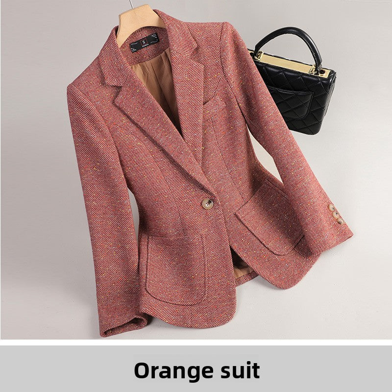 Long Sleeve Small Suit Collar Jacket