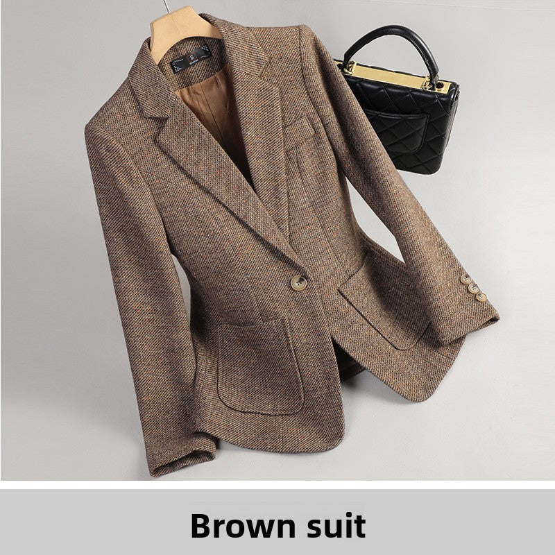 Long Sleeve Small Suit Collar Jacket