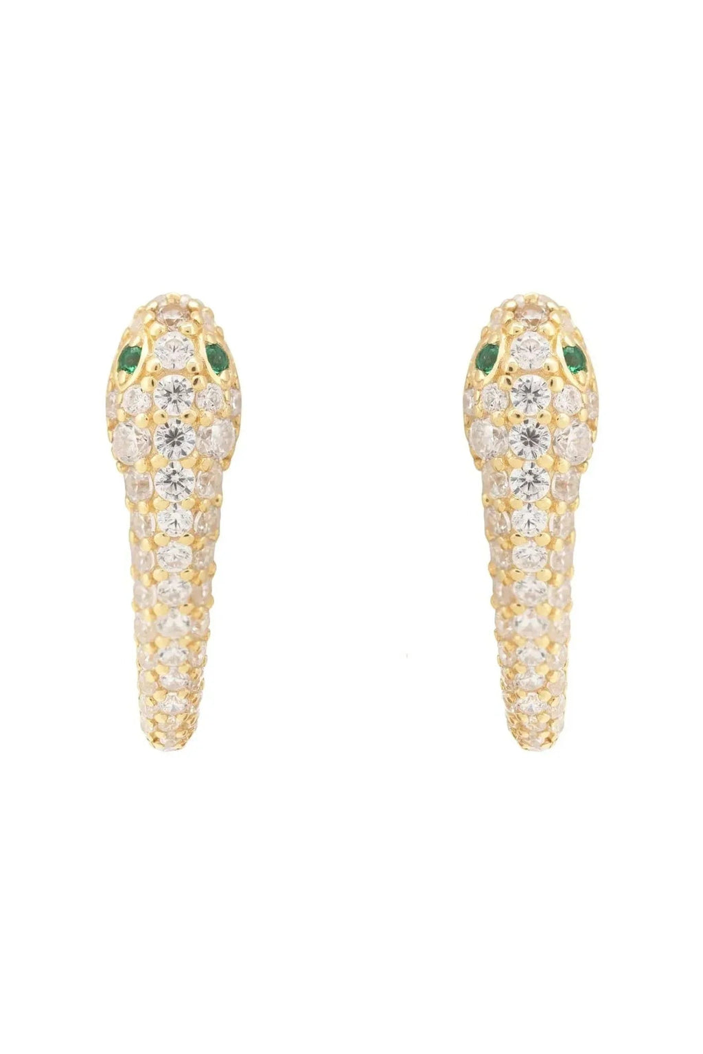 Snake Huggie Hoops Gold