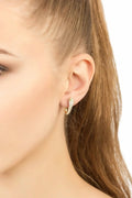 Snake Huggie Hoops Gold