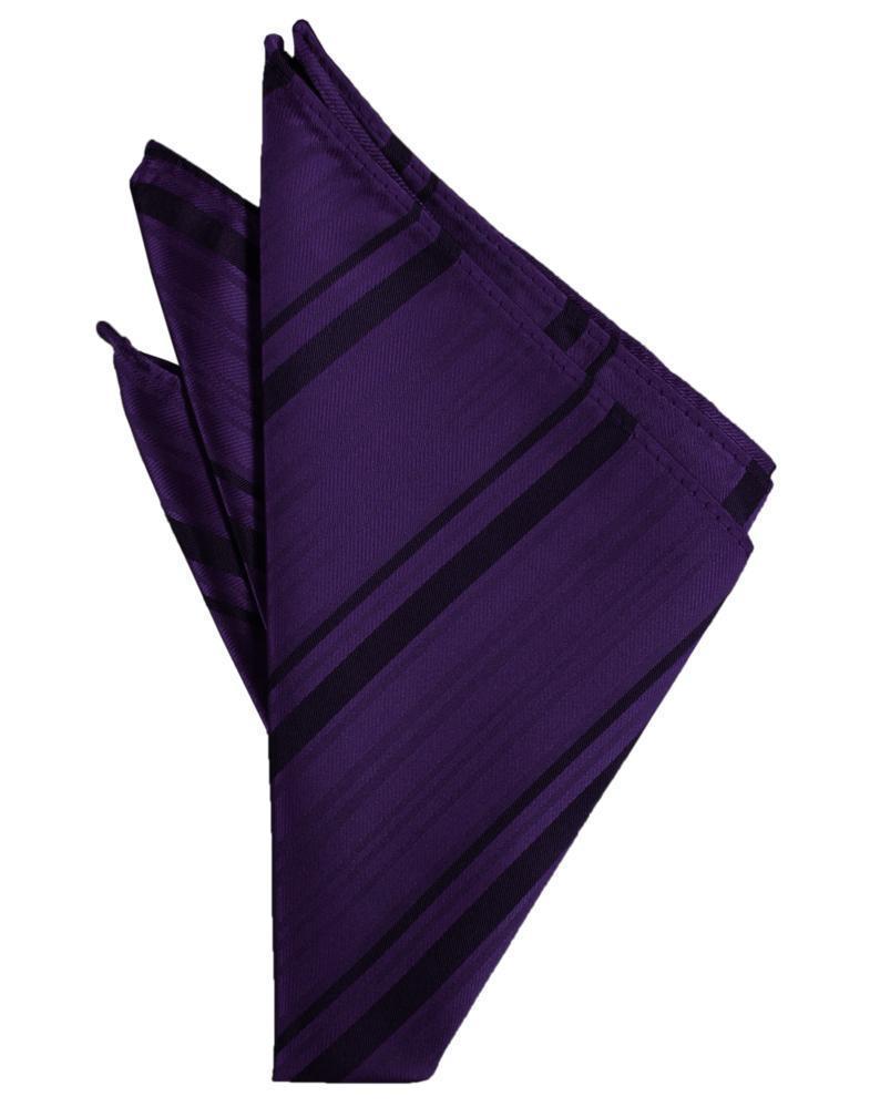 Striped Satin Pocket Square-1