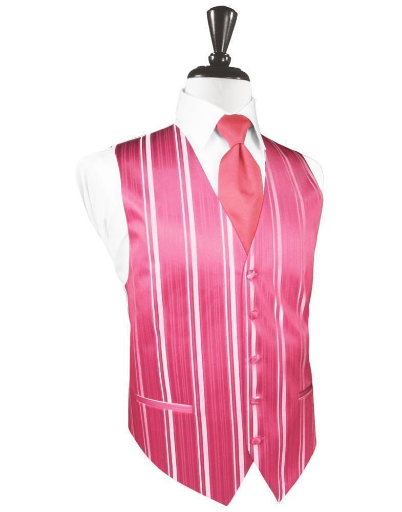 Striped Satin Tuxedo Vest 8-4