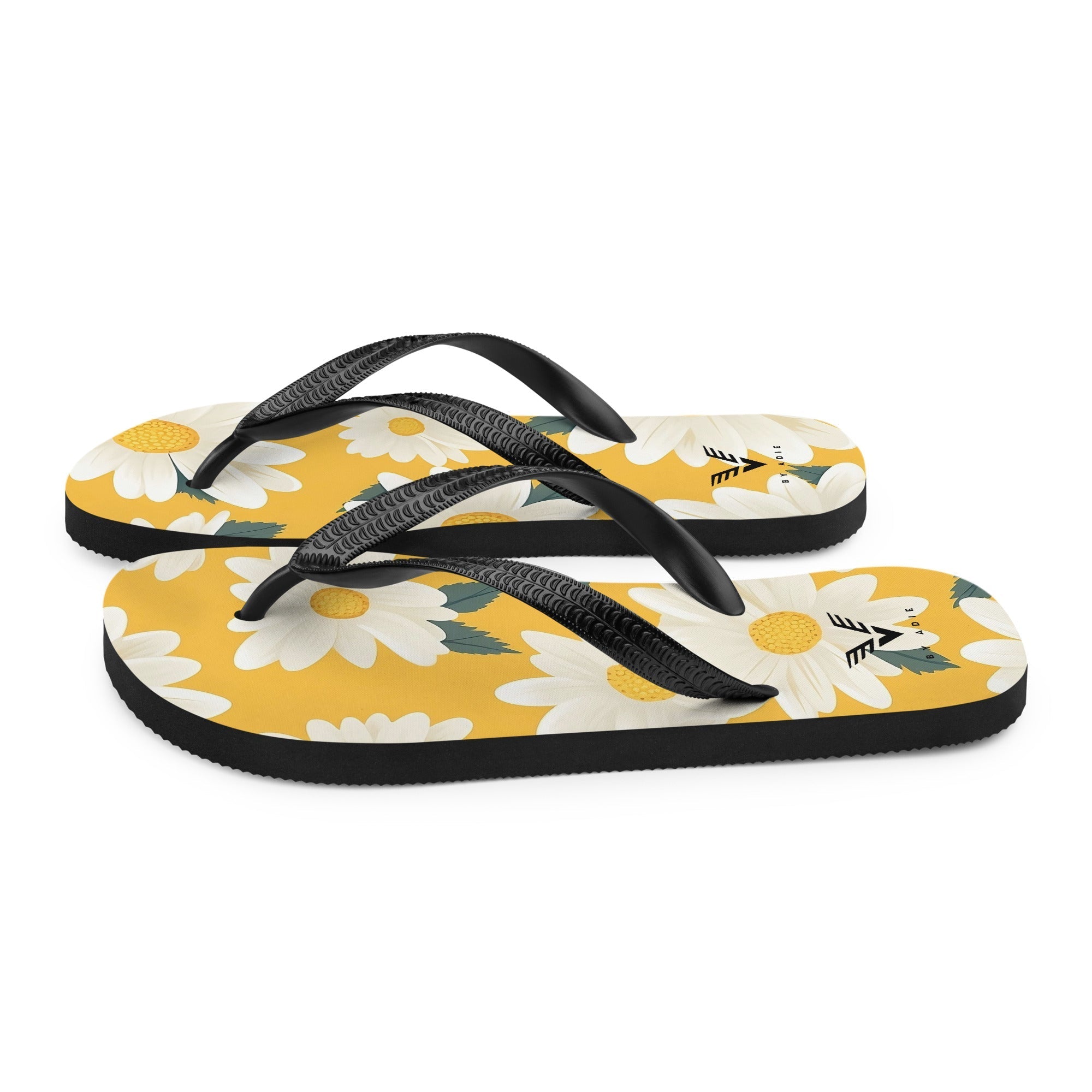 Sunny Daisy Chic Flip Flops