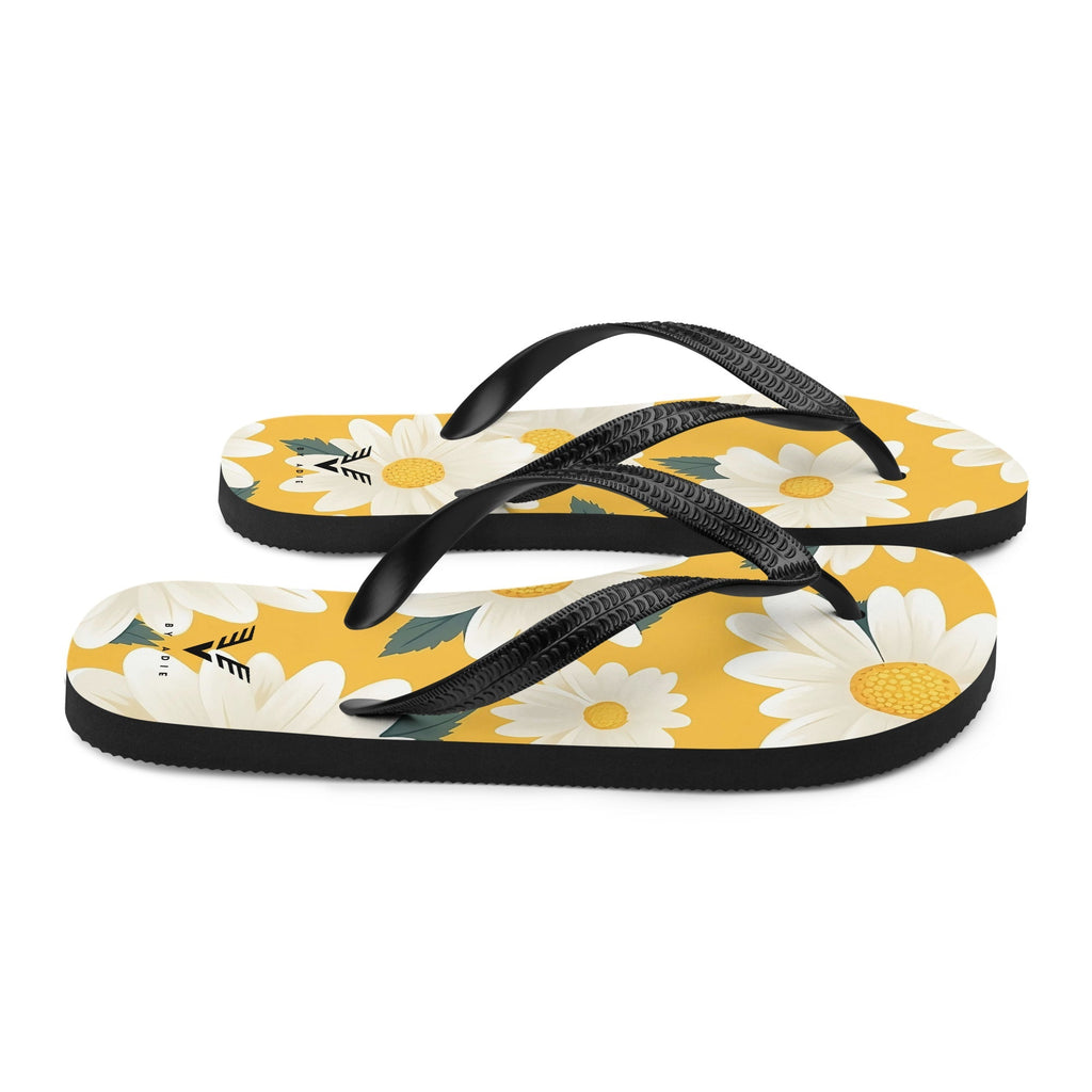 Sunny Daisy Chic Flip Flops
