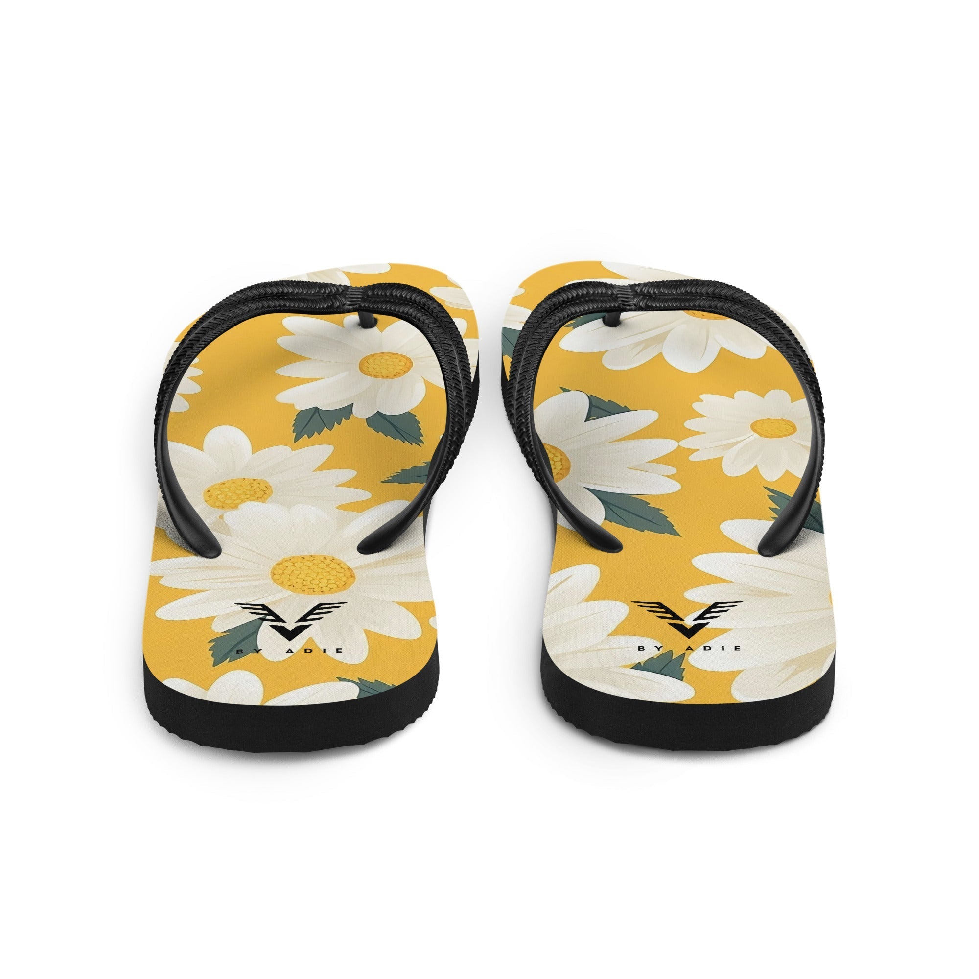 Sunny Daisy Chic Flip Flops