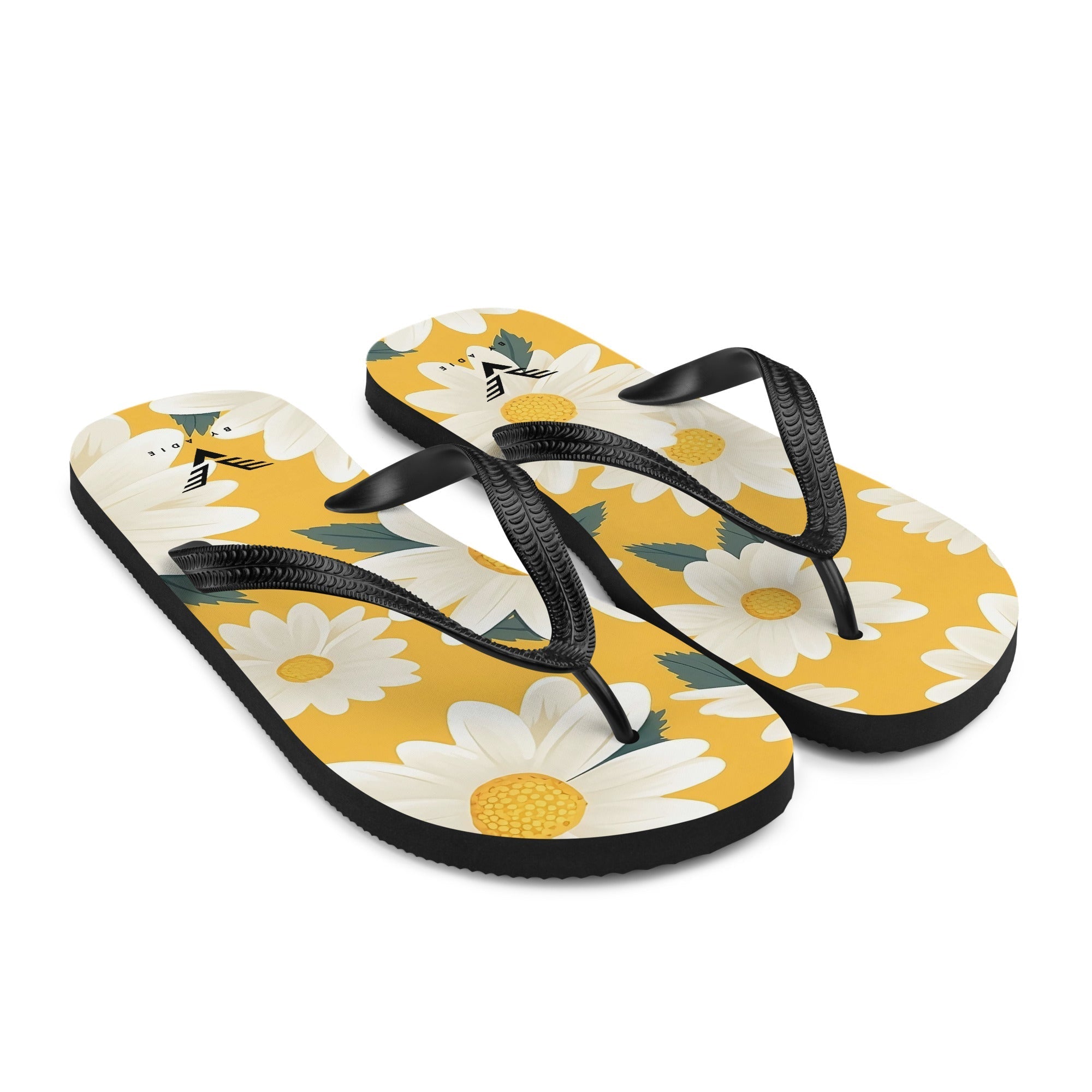 Sunny Daisy Chic Flip Flops