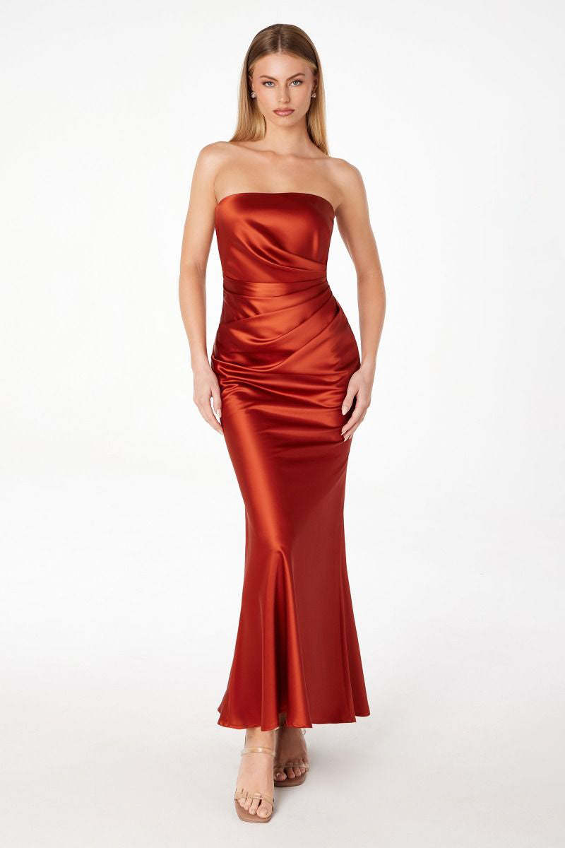 Strapless mermaid dress-0