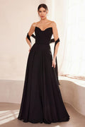 Strapless sweetheart neckline A-line dress-0