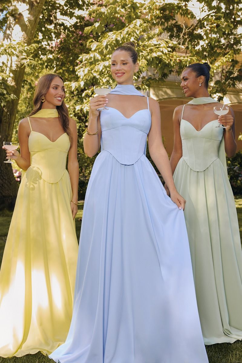 Sweetheart neckline A-line dress-4
