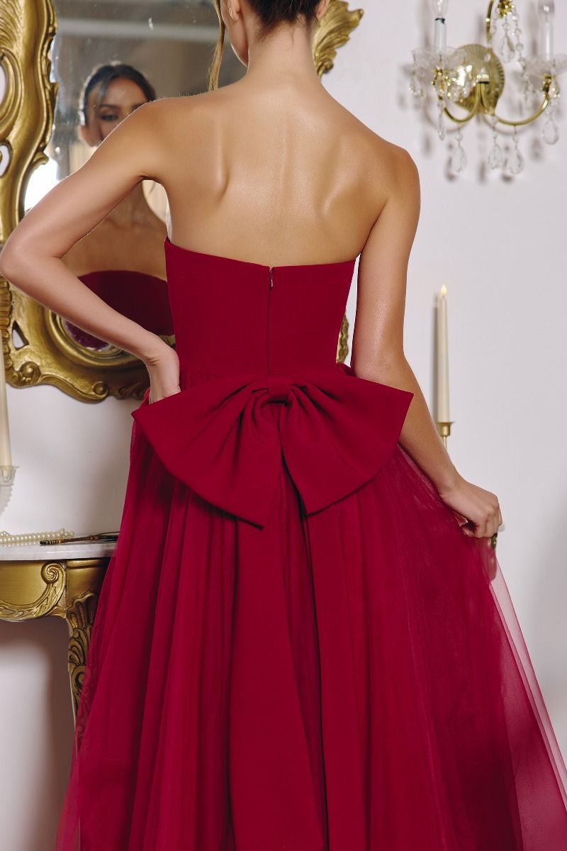 Strapless Gown Wtih Tulle-4