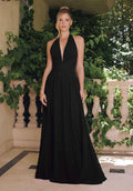 Satin A-Line Dress-0