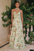 Strapless Empire Waist Wedding Dress-0
