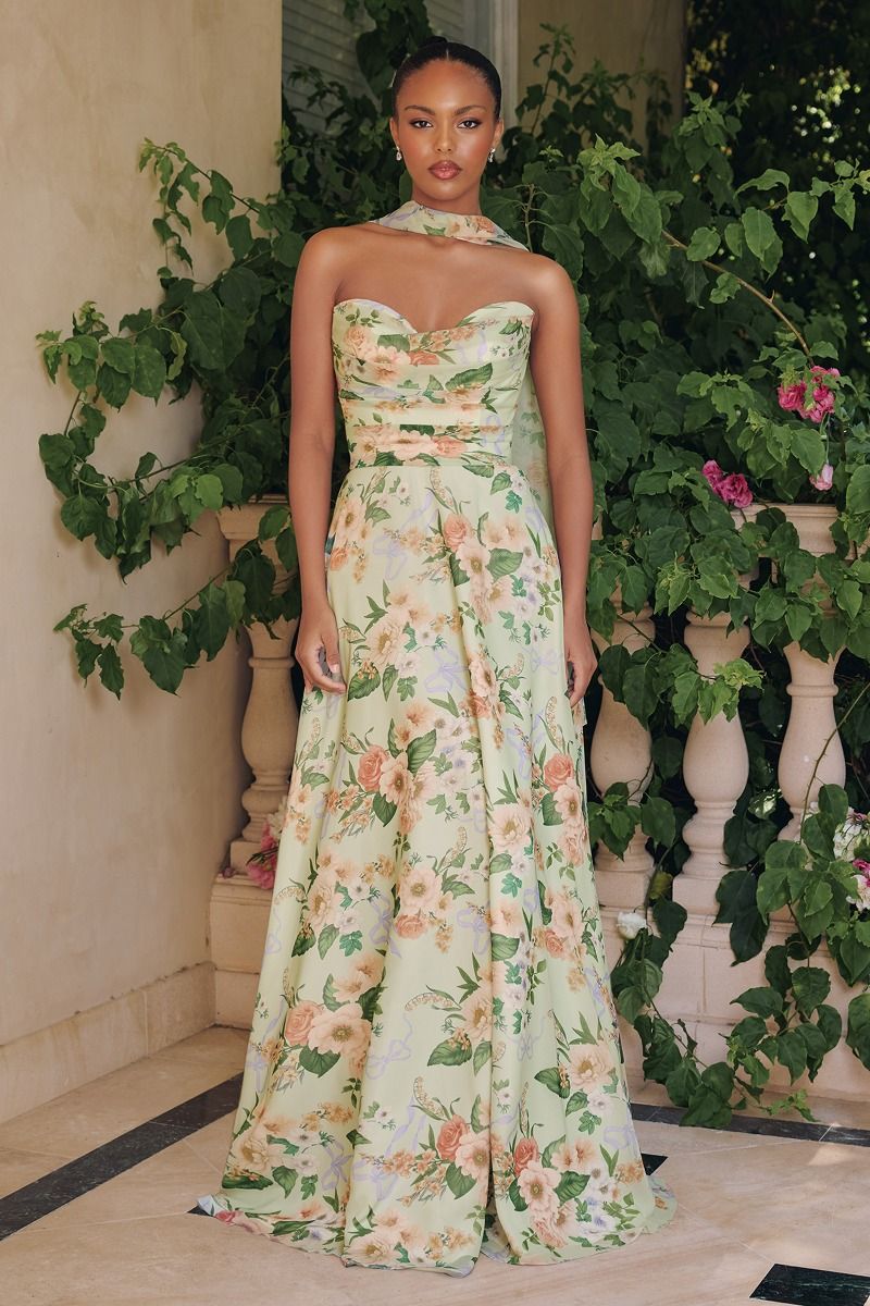 Strapless Empire Waist Wedding Dress-0