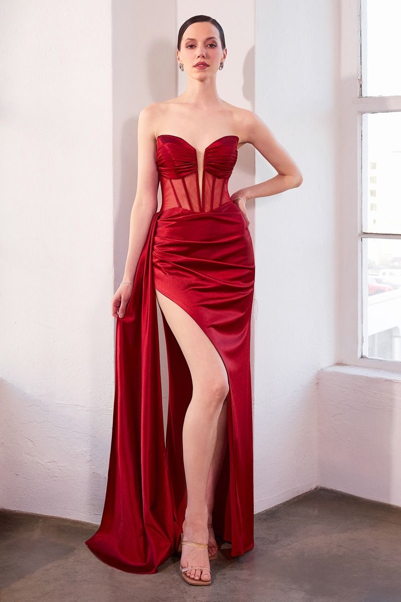 Strapless Fitted Dress-8