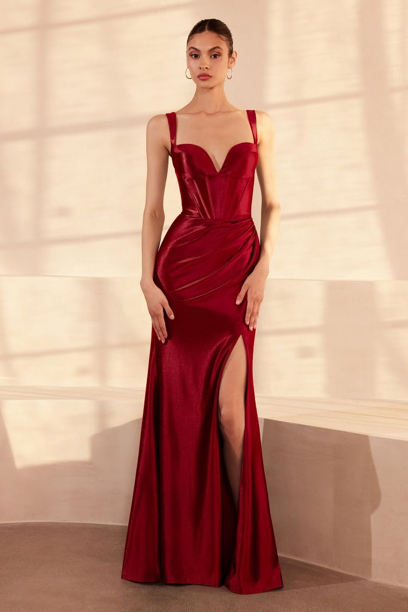 Square Neckline Fitted Dress-0