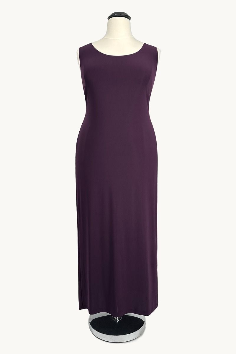 Plus Size Midi Sheath Dress with Draped Overlay Jacket-4