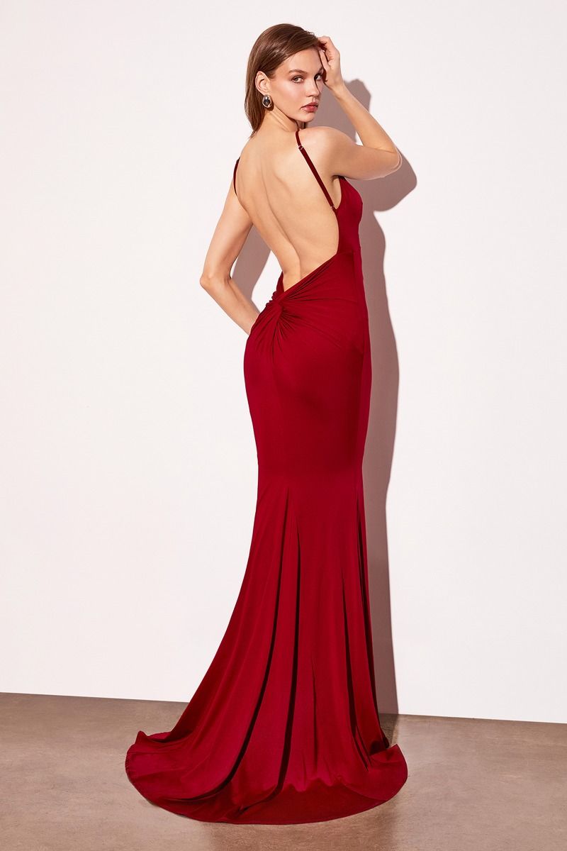 Mermaid Dress With Spaghetti Straps-1