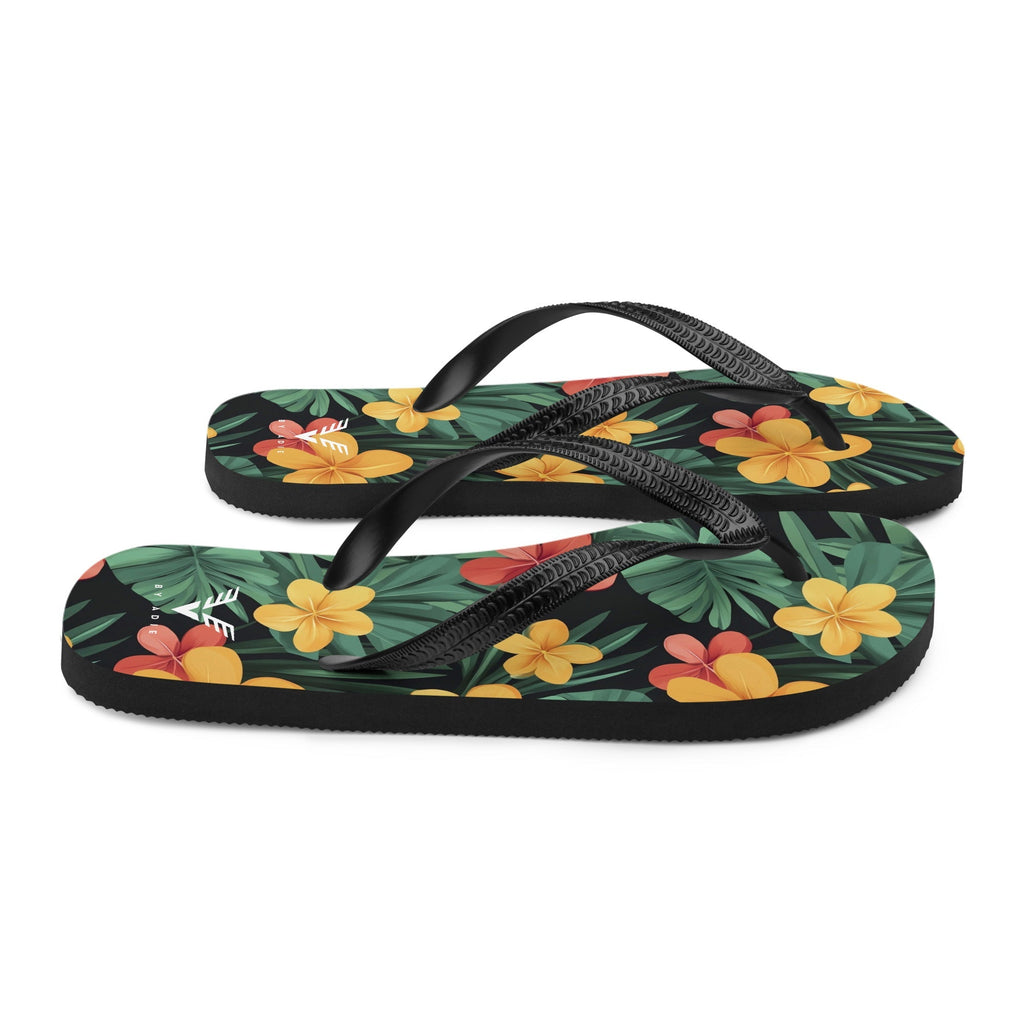 Tropical Bloom Luxe Flip Flops
