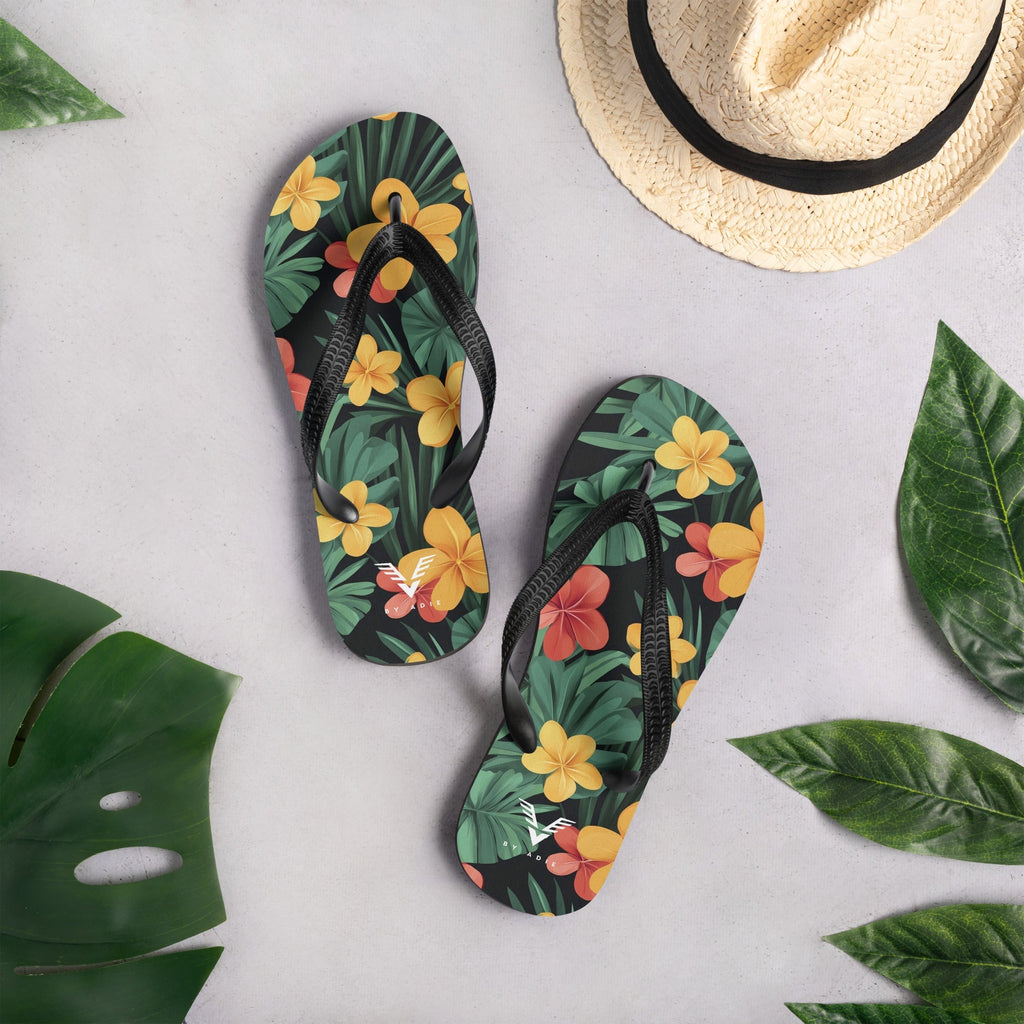 Tropical Bloom Luxe Flip Flops