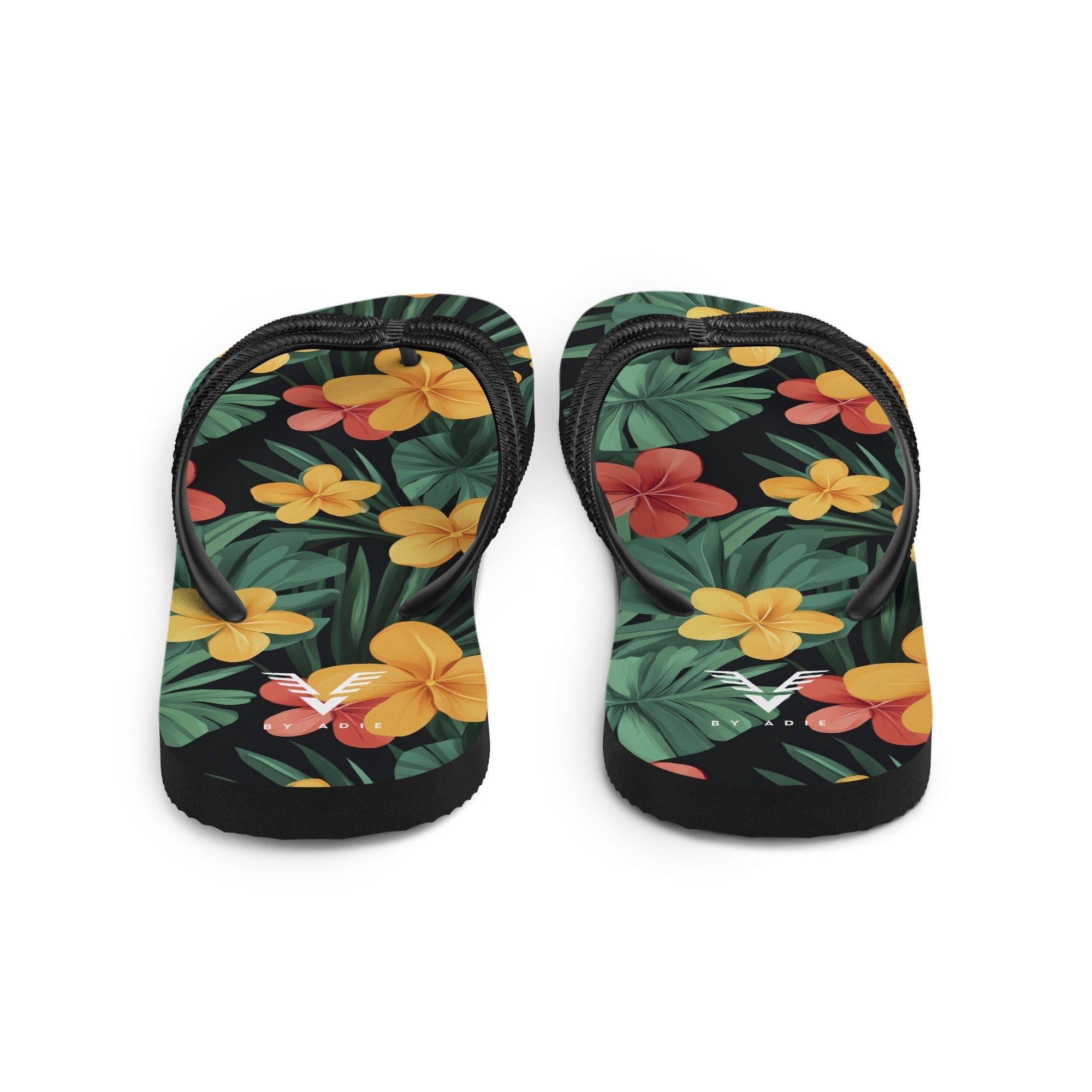 Tropical Bloom Luxe Flip Flops
