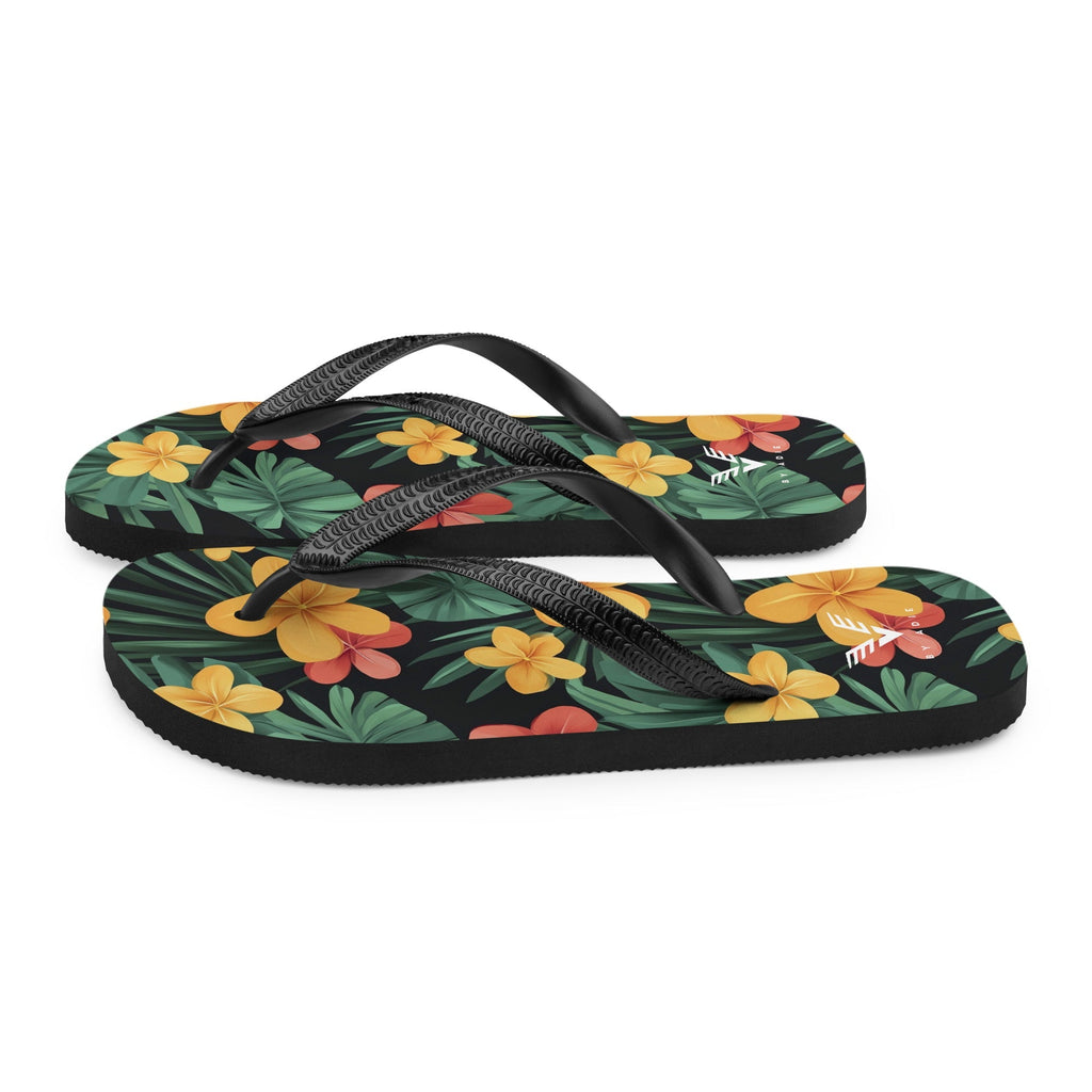 Tropical Bloom Luxe Flip Flops