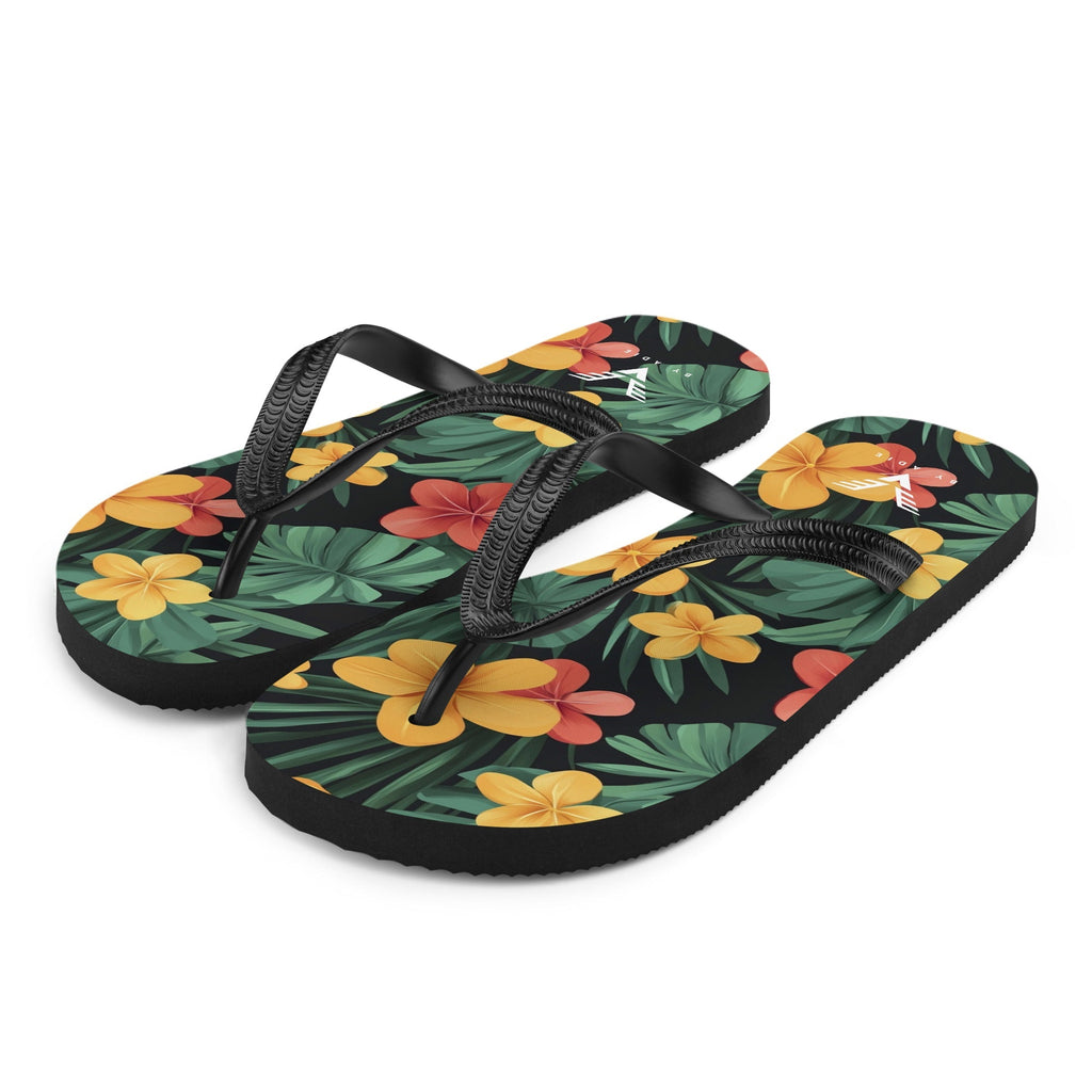Tropical Bloom Luxe Flip Flops