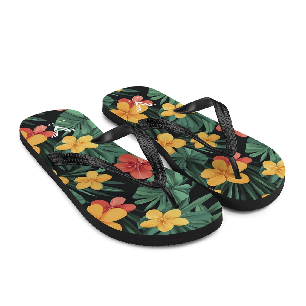 Tropical Bloom Luxe Flip Flops