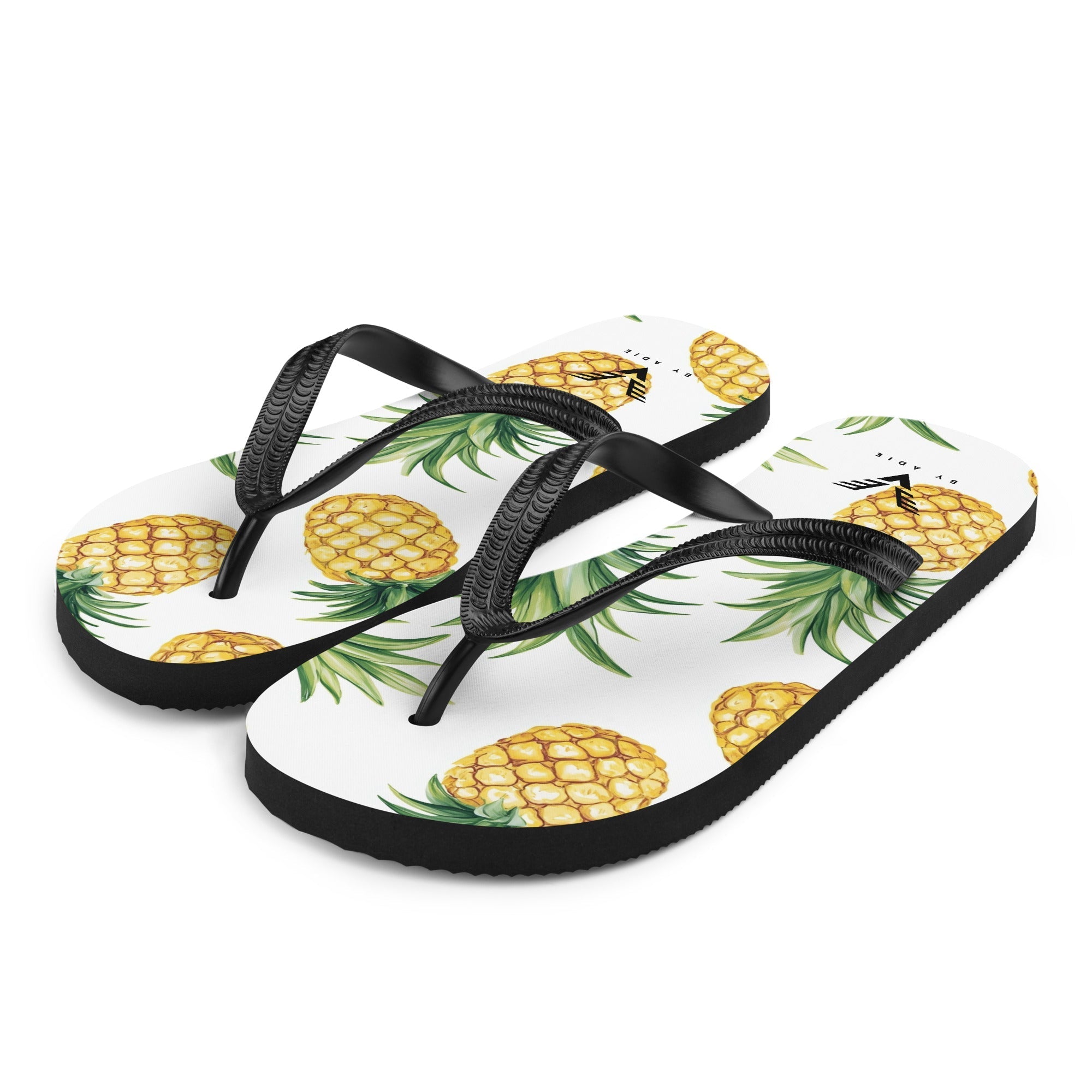 Tropical Pineapple Bliss Flip Flops