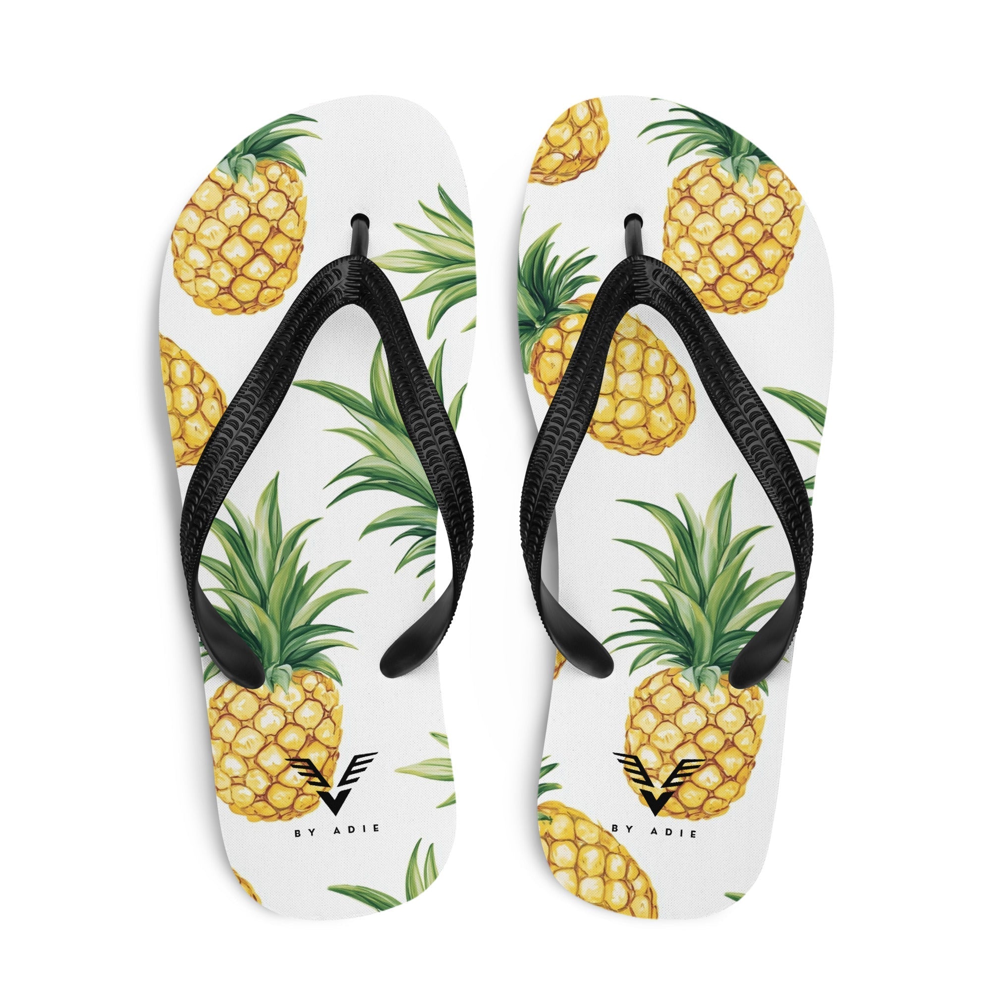 Tropical Pineapple Bliss Flip Flops