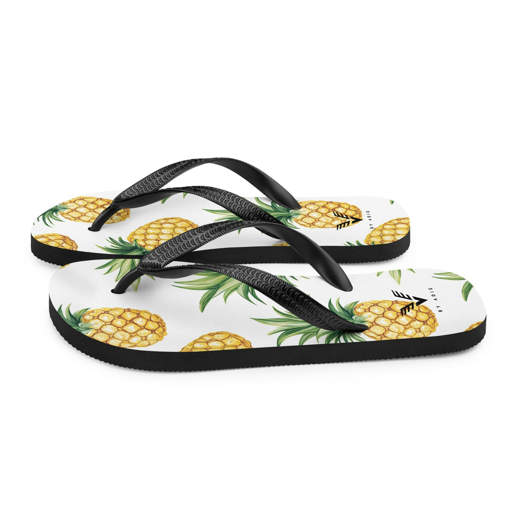 Tropical Pineapple Bliss Flip Flops