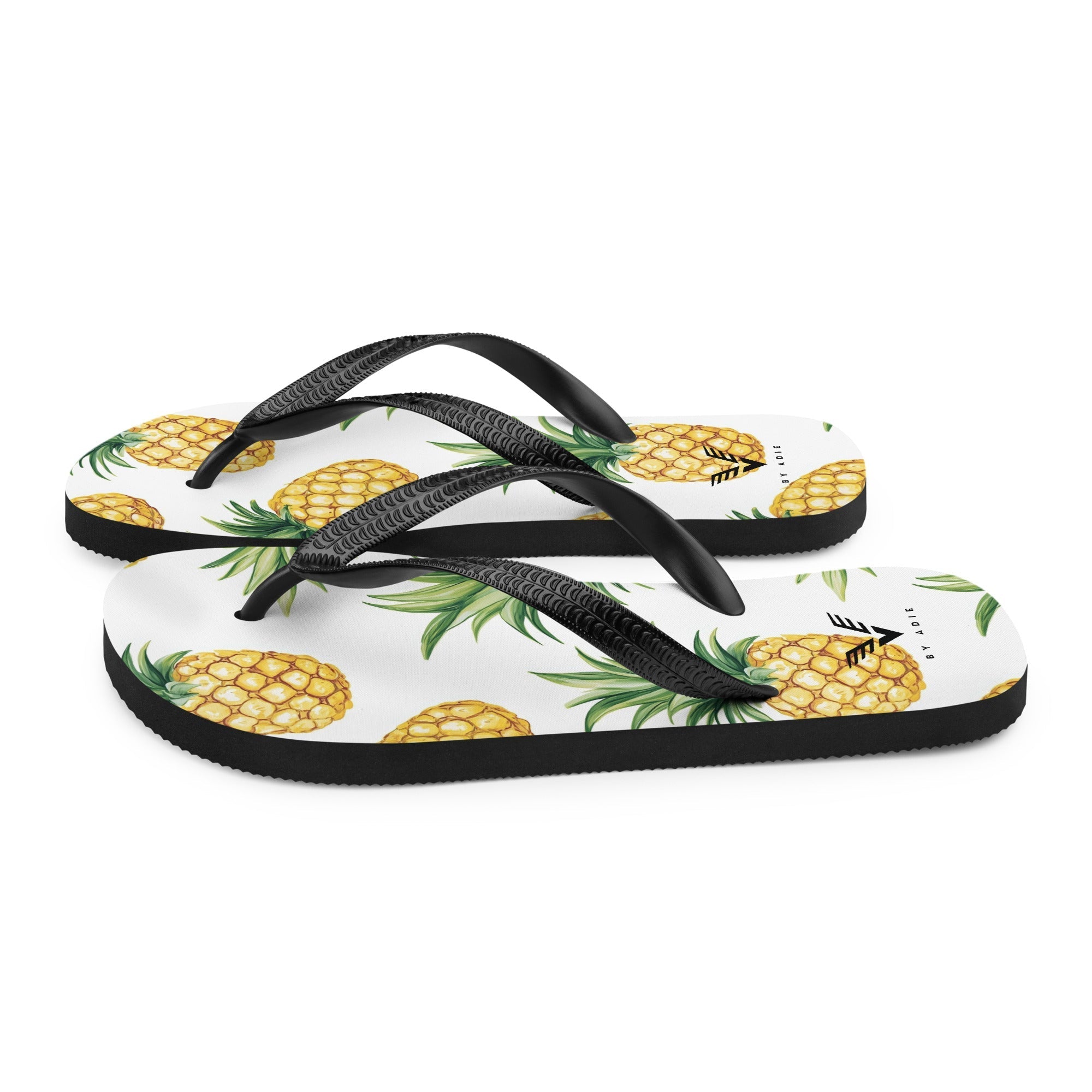Tropical Pineapple Bliss Flip Flops