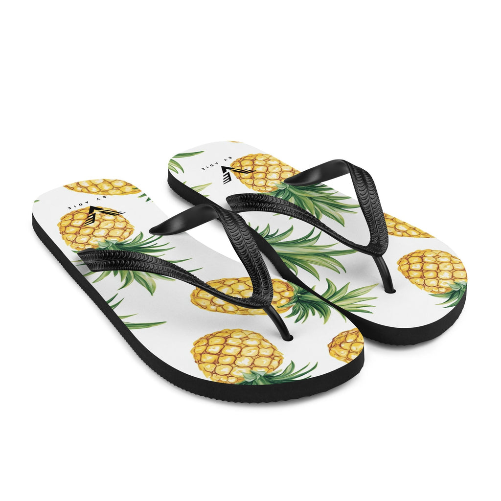 Tropical Pineapple Bliss Flip Flops