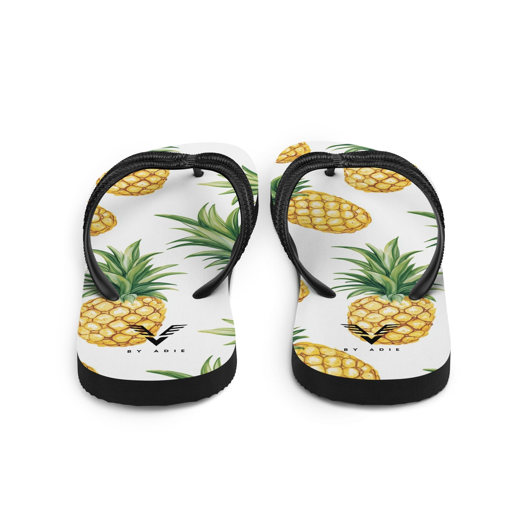 Tropical Pineapple Bliss Flip Flops