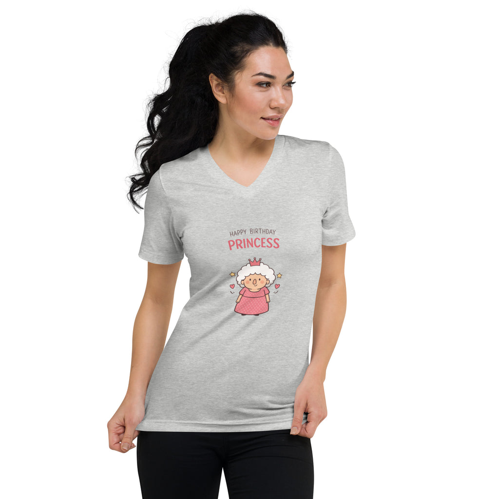 Unisex Short Sleeve V-Neck T-Shirt