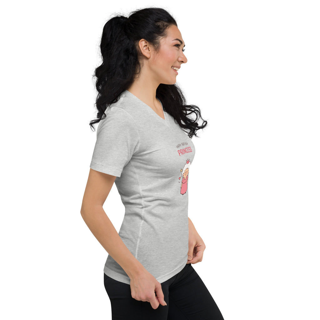 Unisex Short Sleeve V-Neck T-Shirt