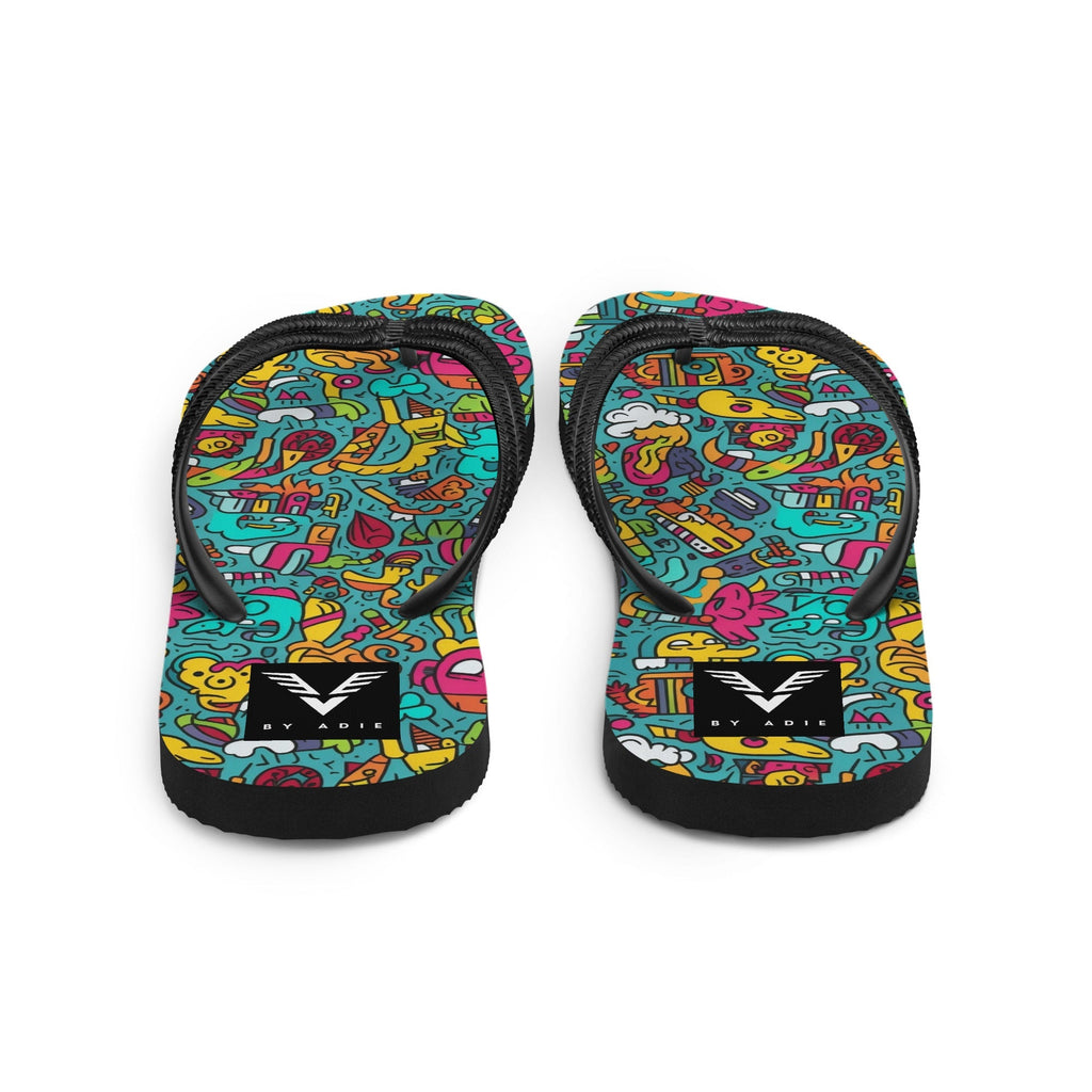 Urban Scribble Flip Flops