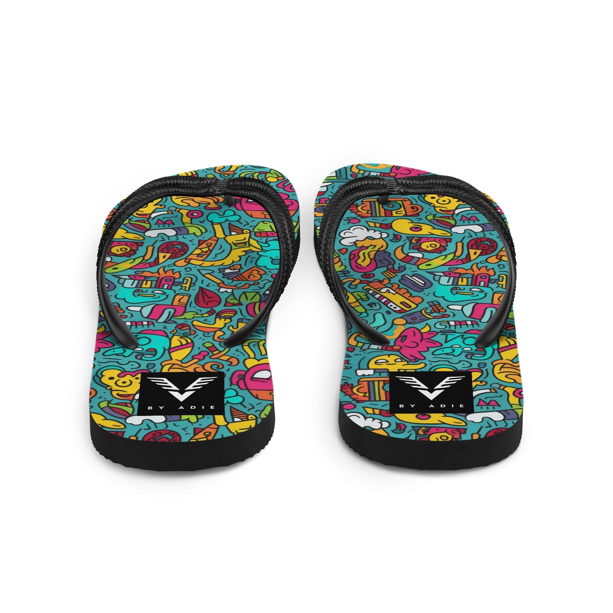 Urban Scribble Flip Flops