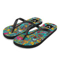 Urban Scribble Flip Flops
