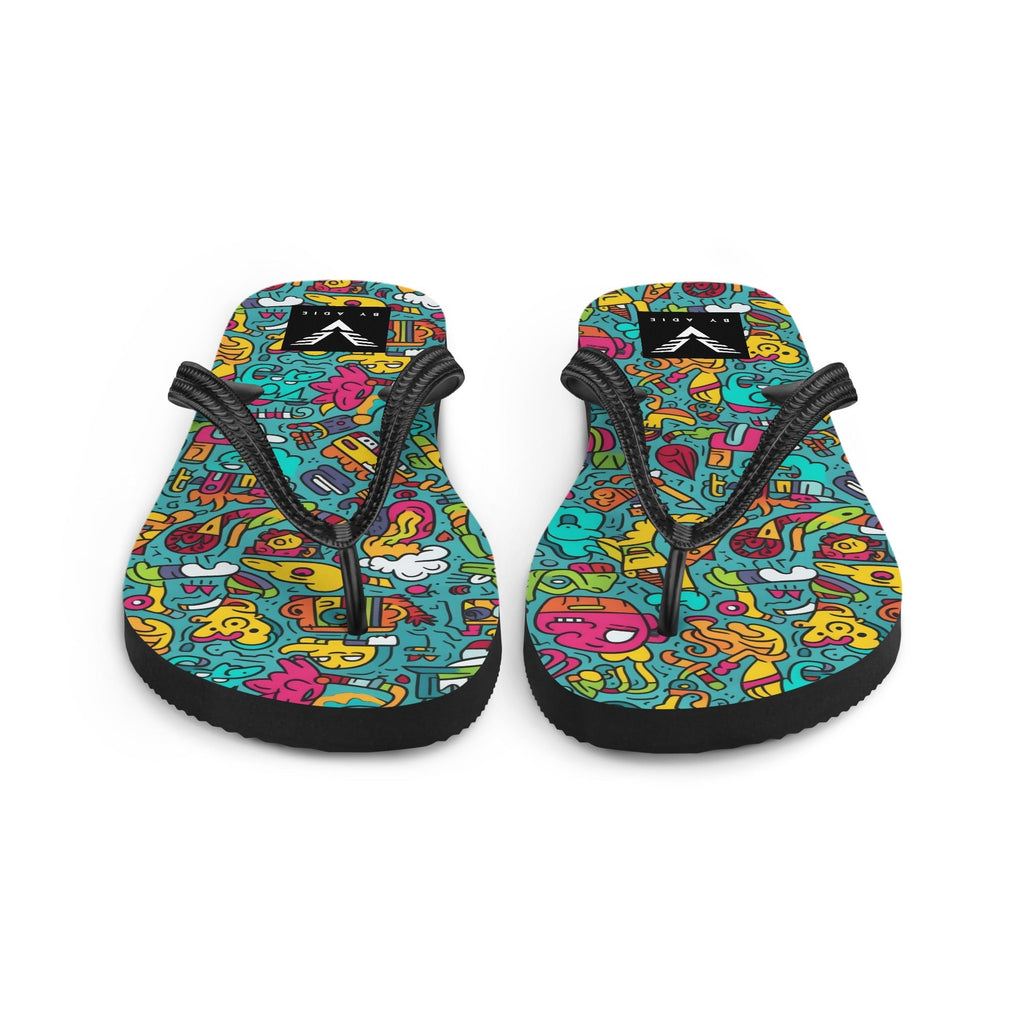 Urban Scribble Flip Flops