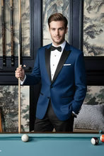 "Vermont" Indigo Blue Tuxedo Jacket-2